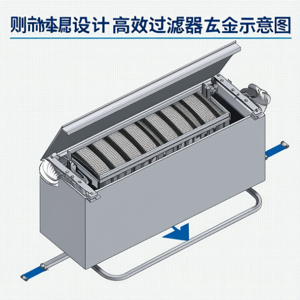 侧液槽高效过滤器安装示意图